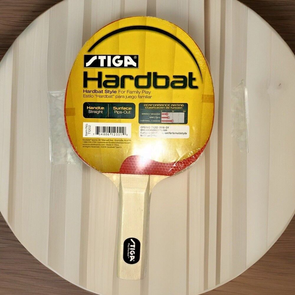 STIGA Hardbat Table Tennis Racket - USATT Approved Recreational Ping Pong Paddle